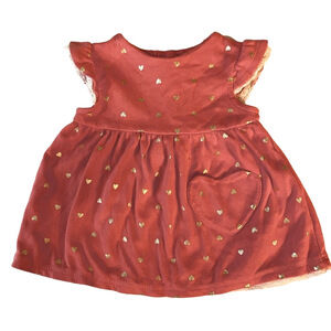 Isaac Mizrahi Dress Baby girl Heart dress , 6-9M, Coral